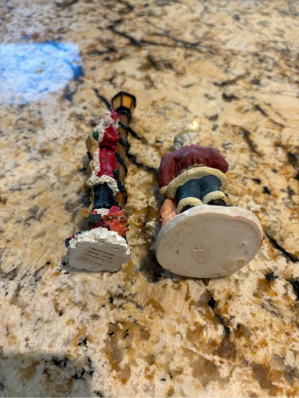 Pair of Santa Claus Figurines